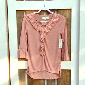 French Laundry ladies pink blouse